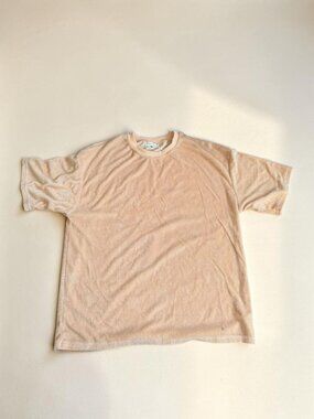 FOREVER FRENCH Cantaloupe Terry T Shirt Size L NEW NWOT